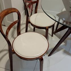 2 Tokyo Calligaris Wooden Chairs Made In Italy