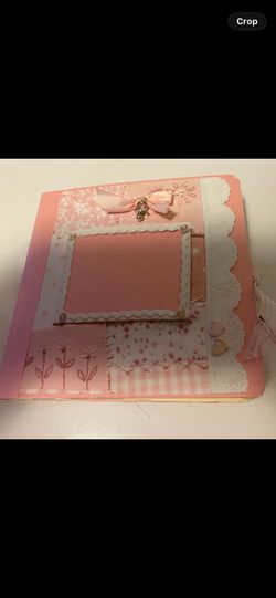 Handmade baby scrapbook. 6”x6”  $18