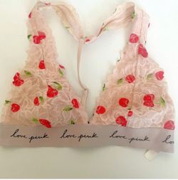 Pink Halter T Bralette