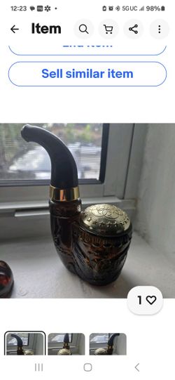 Antique Men's Colonge Pipe Bottle