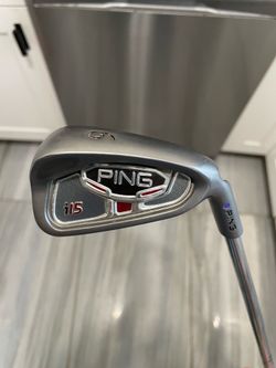 Ping i15 #6 iron Purple Dot, AWT Flex X Steel, 37.5” RH