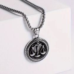 Zodiac Libra/Justice Scales Necklace