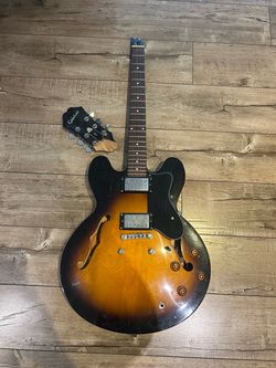 Epiphone Semi-Hollow Electric Guitar (For parts/repair) – Broken Headstock