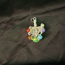 Wire Wrapped Gem With 1 Tigereye Bead