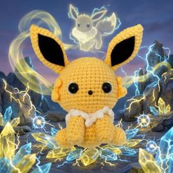 Jolteon the Electric Eeveelution Pokemon Crochet