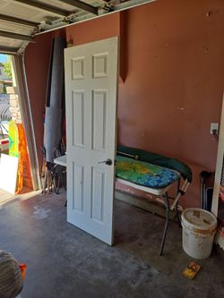 Inside door.
