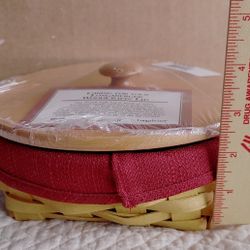 Longaberger Basket With Lid And Linning