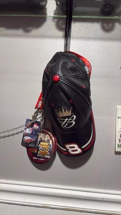 Dale Earnhardt Jr. #8 NASCAR Leather Cap