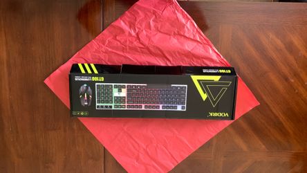 NEW LED Gaming Keyboard & Mouse Combo RGB Backlit USB Wired