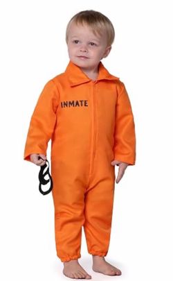Infant prisoner, Halloween costume new size 6 to 12 months