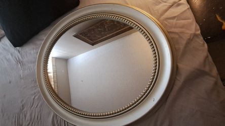 Silver Oval Mirror