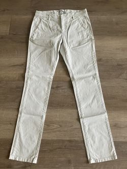 Dondop Men’s Size 30 White Cotton Chino Pants