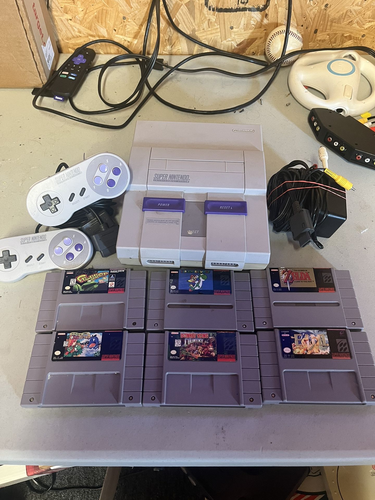 Super Nintendo & Games.  