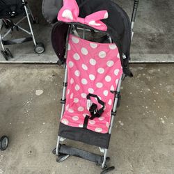 Minnie And Mickey Mouse Umbrella Stroller 