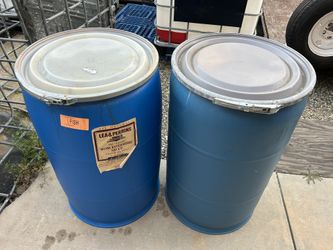 55 Gallons Plastic Food Grade Barrels $35 Each (have 2)