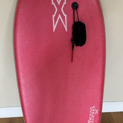  X Titan Red Boogie Board Bodyboard With Leash Surf Beach board 
