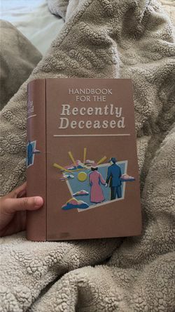 LIMITED EDITION handbook for the recently deceased beetlejuice popcorn bucket