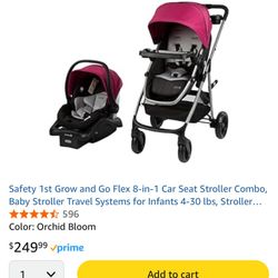 8 In 1 Car seat And Stroller Combo 