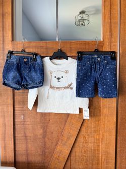 2T Polar Bear Shirt, & 2 Denim Shorts
