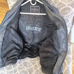 Guess Leather Jacket XL