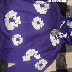 Purple Puff Print Denim Tears Hoodie