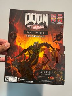 Doom Eternal promo display standee