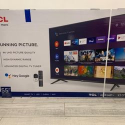 55" TCL 4k Smart LED TV 