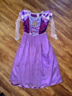 Disney Store Princess Tangled Rapunzel Kids' Girls Purple Dress Size 7/8 Costume