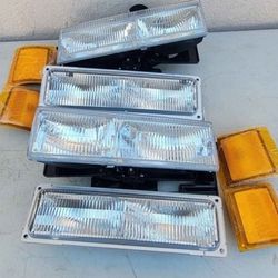 94-98 Chevy C/K Obs Headlights Luces Micas Calaveras Faros Faroles Focos Chevy