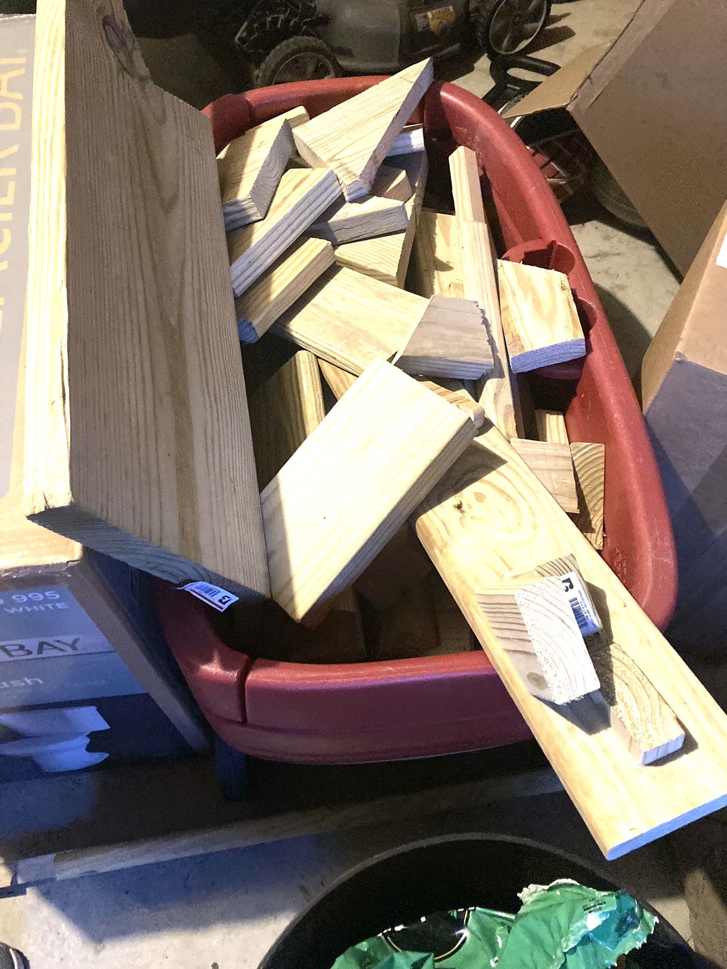 Wood scraps new