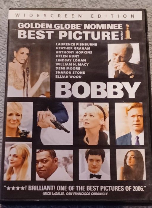 Bobby Movie Fishburne Graham Hopkins Political DVD Drama