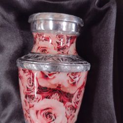 BRWH-B09FK8W2ZM    Bold & Divine Cremation Urns - Decorative Urns for Human Ashes, Female & Male, Pink Rose Keepsake
