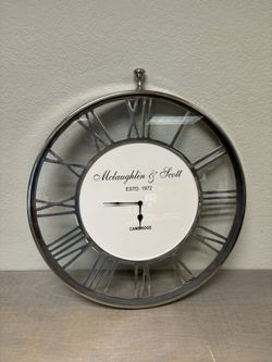 Classy Silver Clock 