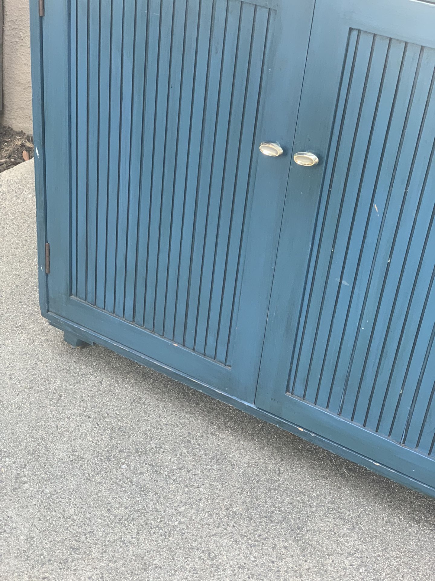 Cool Vintage Blue Cabinet $25 