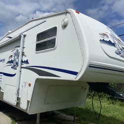 2006 KEYSTONE FIFTH WHEEL TRAILER W/SLIDEOUT LIGHTLY USED AND WILL CARED FOR 24-FOOT 