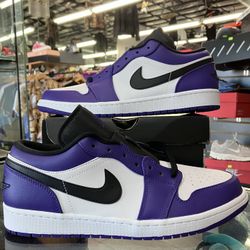 Air Jordan 1 Low Court Purple White