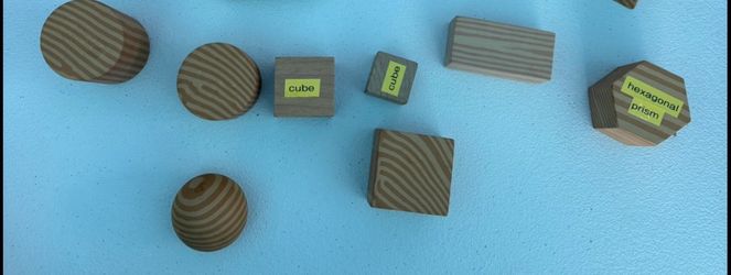 3-D shape blocks – quantity 17, math, kid, teacher, Classroom