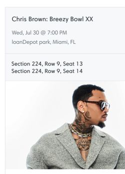 Chris Brown “Breezy Bowl” Concert Tickets 