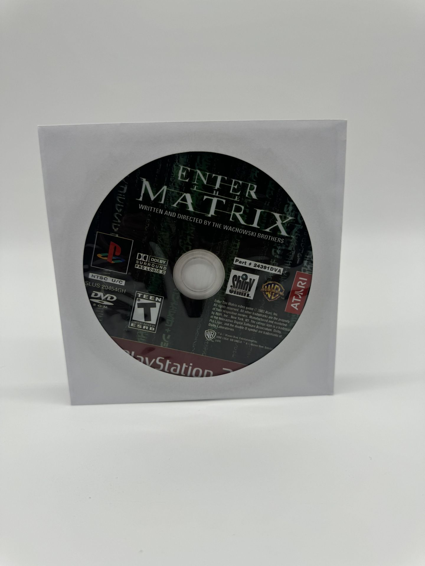Enter The Matrix (Sony PlayStation 2 PS2) Disc Only Tested