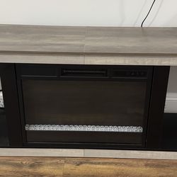 Living Room Tv stand with Electrical fire pit