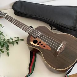 Paisen Concert Ukulele with Strap and Case – Unique Design Long 26”