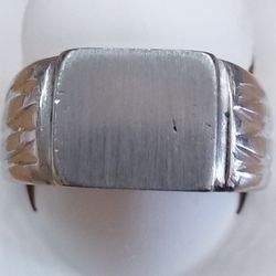 Stainless Steel Signet Ring 