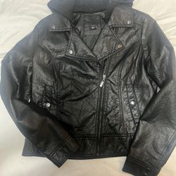 Leather Jacket Size Y XL
