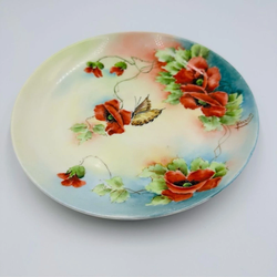 Vintage Josefina Bavaria Hand Painted Floral Plate