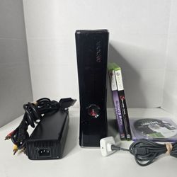 Xbox 360 With 4 Games....No Controller 