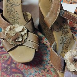 Vintage Women's Jollypop Wedge Sandals 7