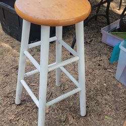 Wooden Counter Height Bar Stool