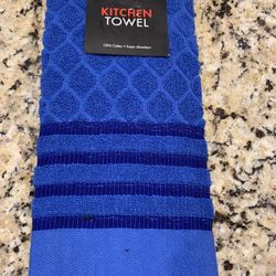 New Large Kitchen Dish Towel All Cotton, Stripe Accents, Very Adsorbent 