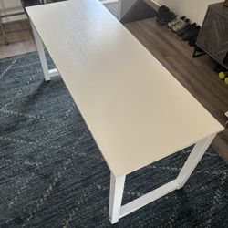 Long White Desk 
