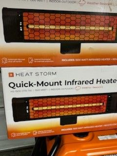 Heat storm Tradesman 1500-Watt Electric Outdoor Infrared Quartz Portable Space Heater with Tripod, Wall and Ceiling Mount

